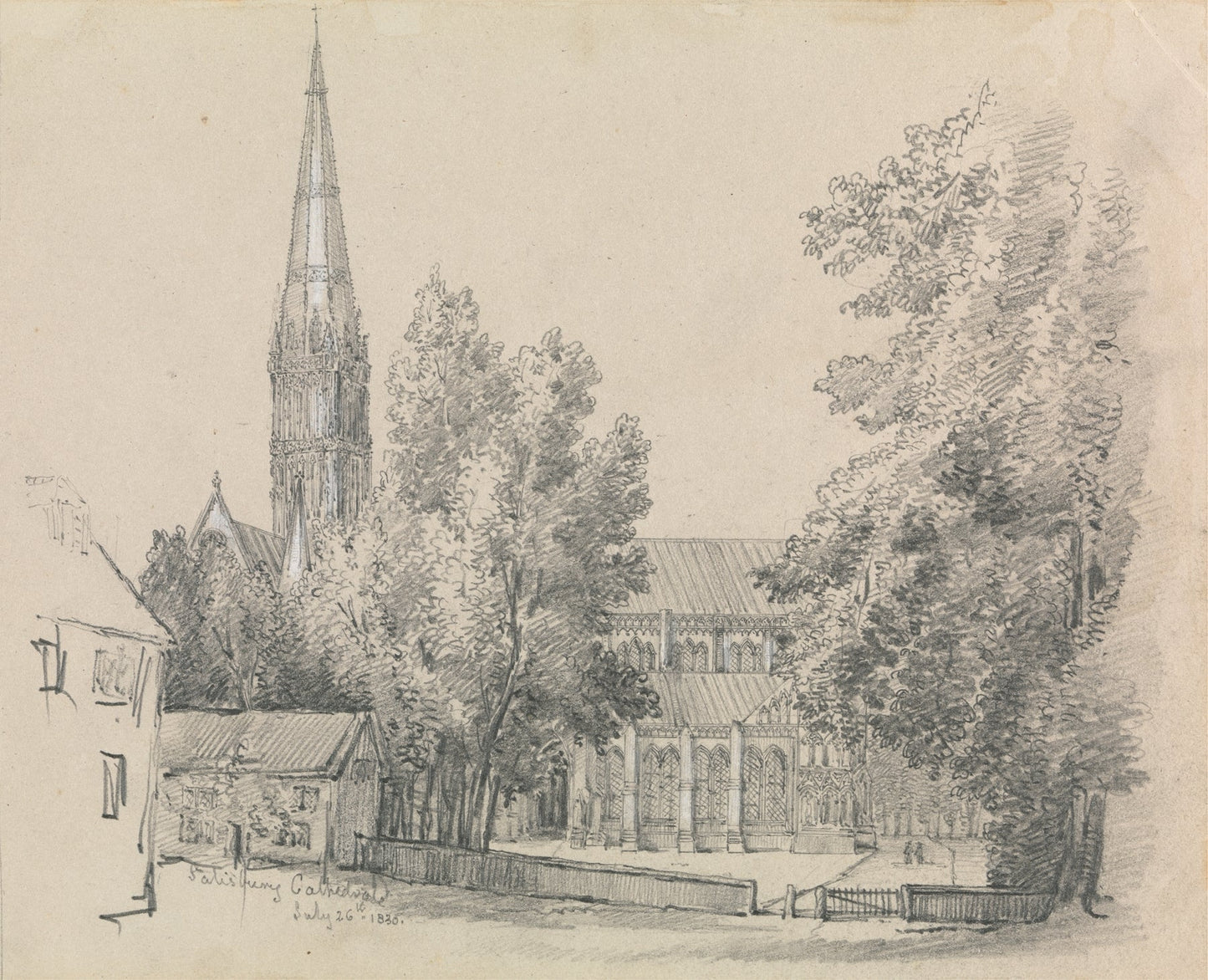 A View of Salisbury Cathedral Catholic artwork