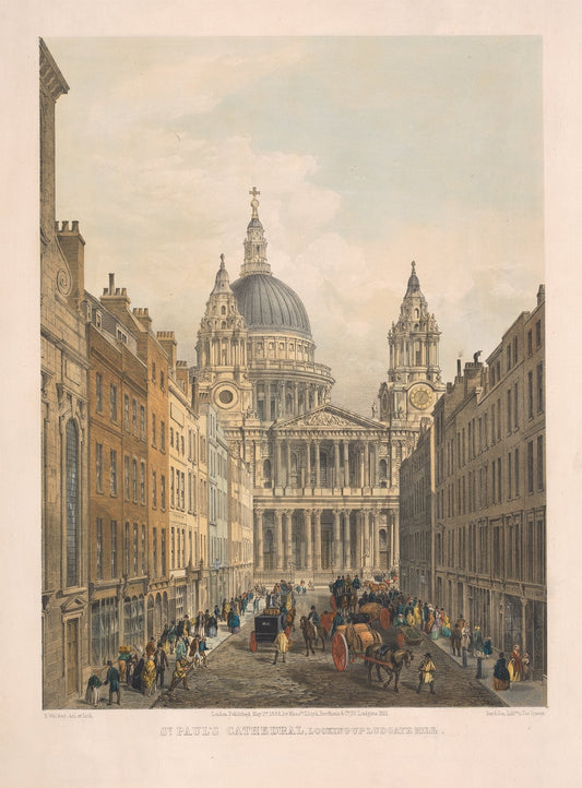 St. Paul’s Cathedral, looking up Ludgate Hill Catholic artwork