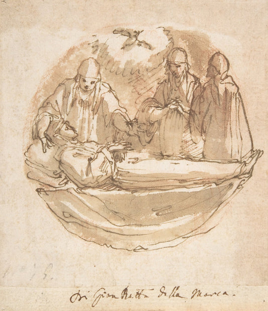 A Nun on Her Deathbed, the Holy Spirit Above Catholic artwork
