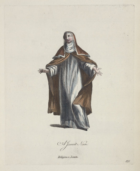 A Jesuit nun. Religieuse Jesuite. Catholic artwork
