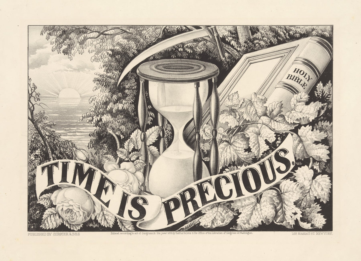 Time is precious Catholic artwork