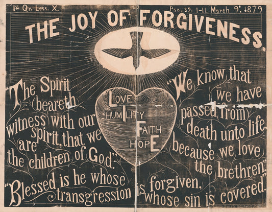 The joy of forgiveness Catholic artwork