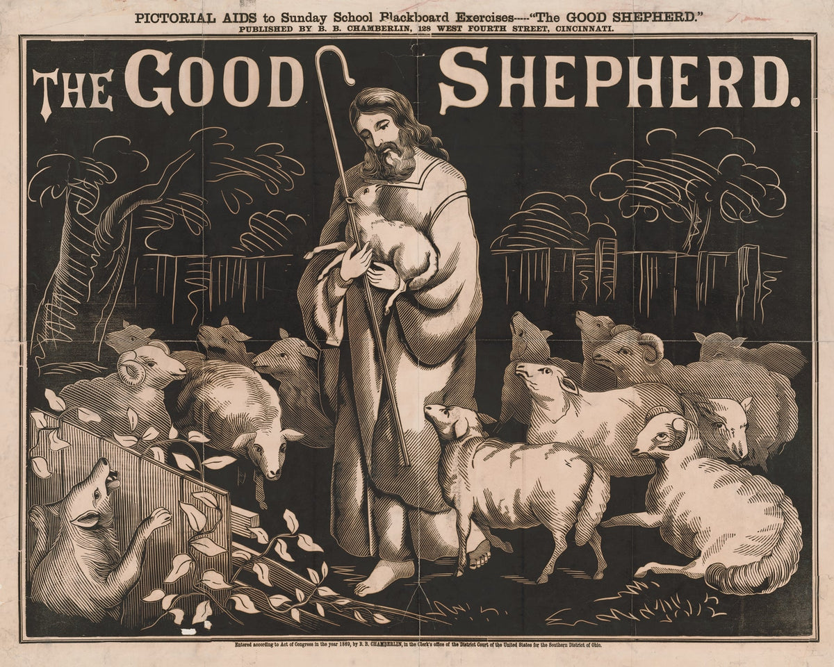 The good shepherds Catholic artwork