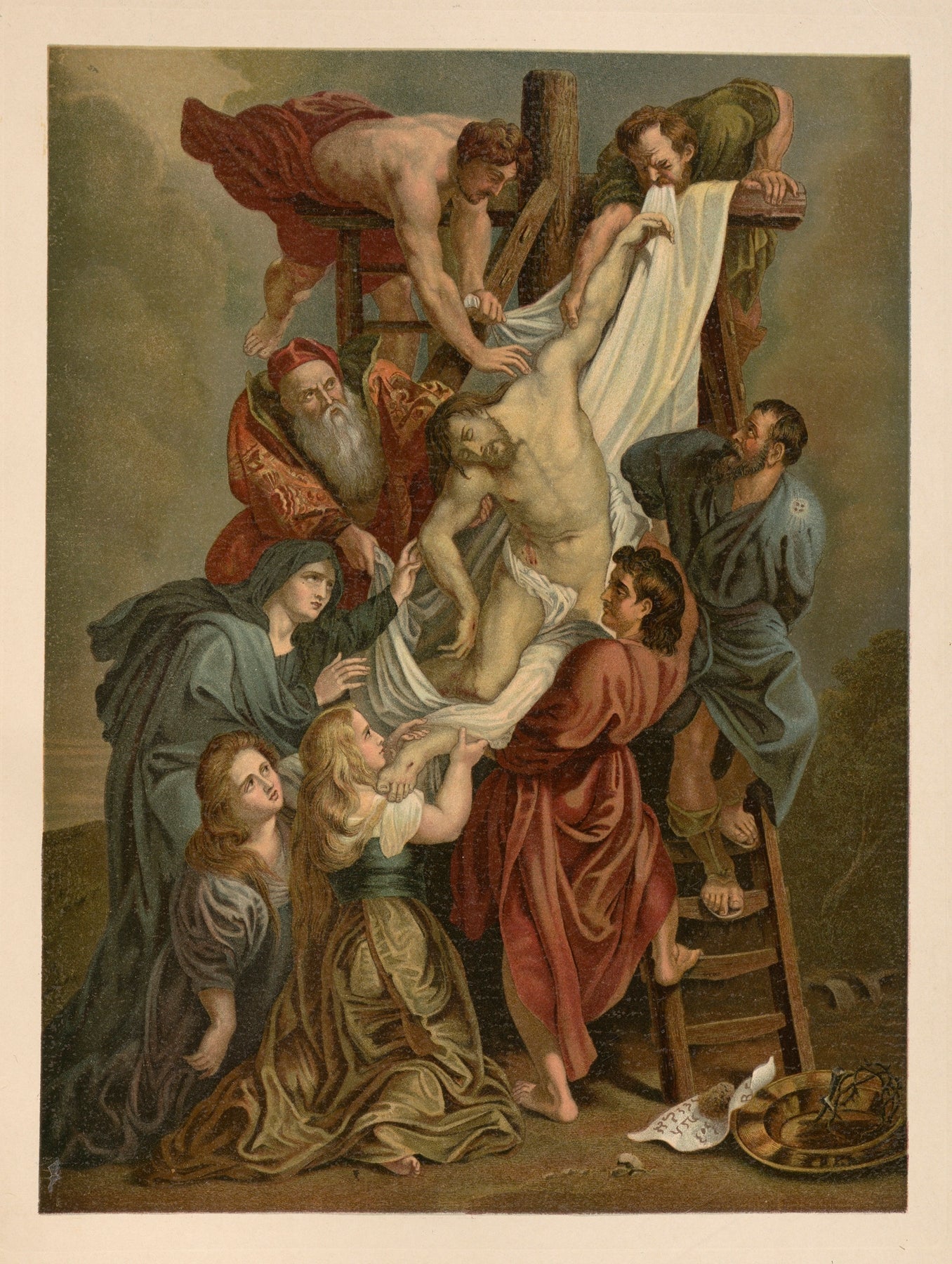 Descent from the cross Catholic artwork