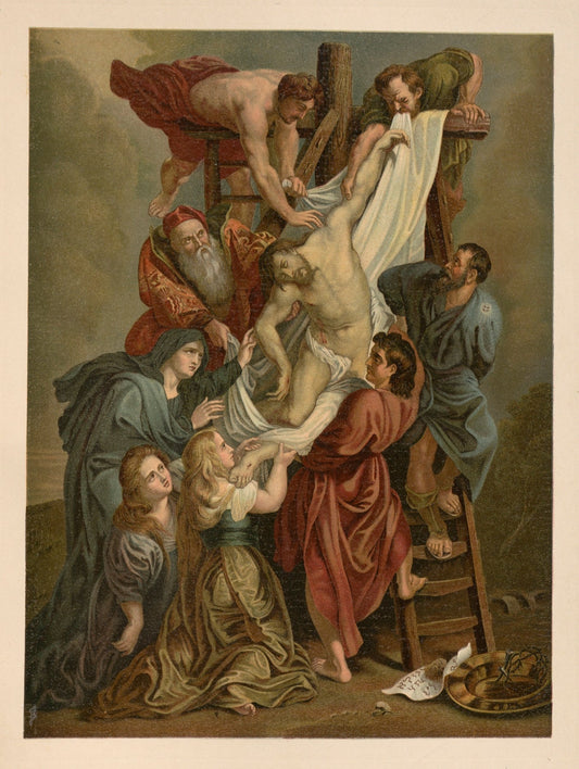 Descent from the cross Catholic artwork
