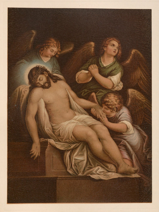 The burial Catholic artwork