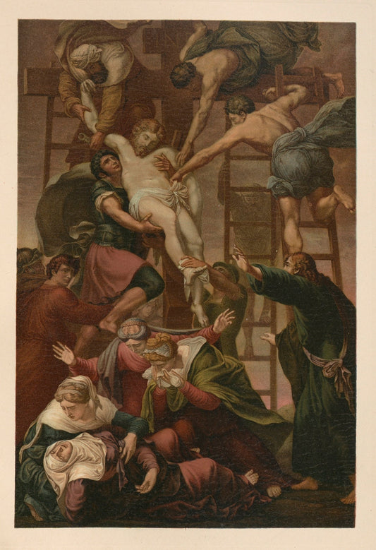 Descent from the cross Catholic artwork
