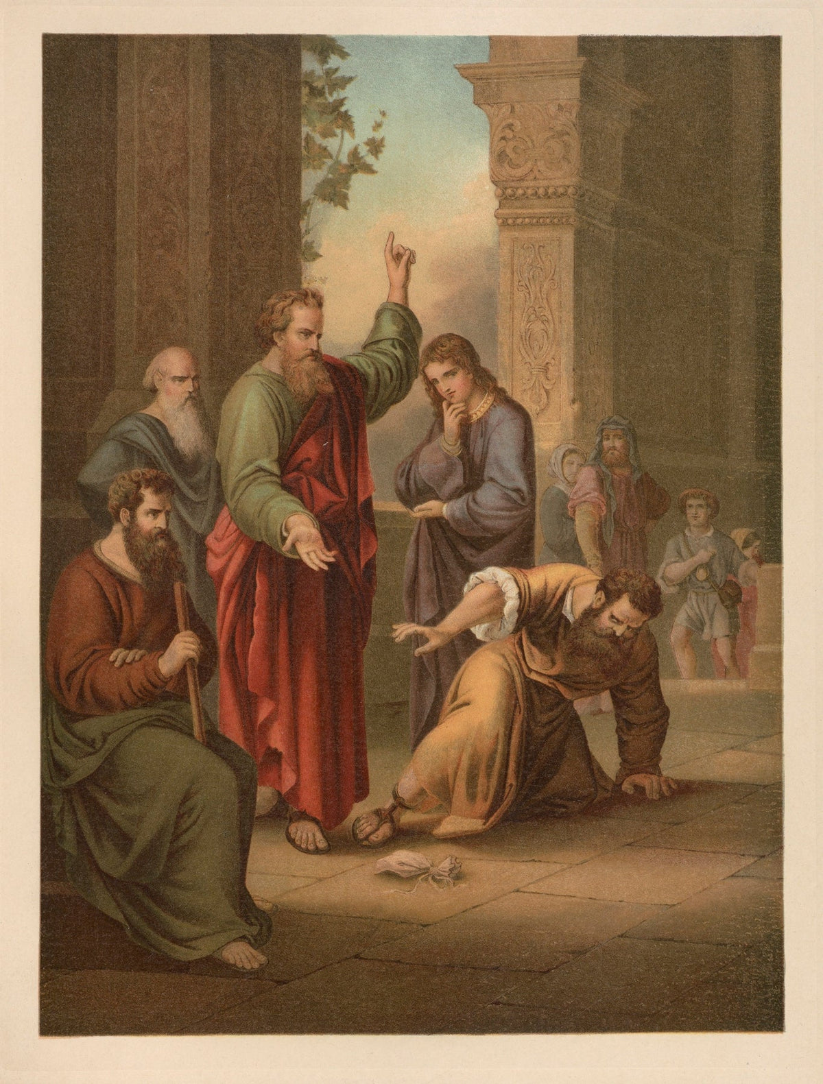 Ananias and Sapphira Catholic artwork