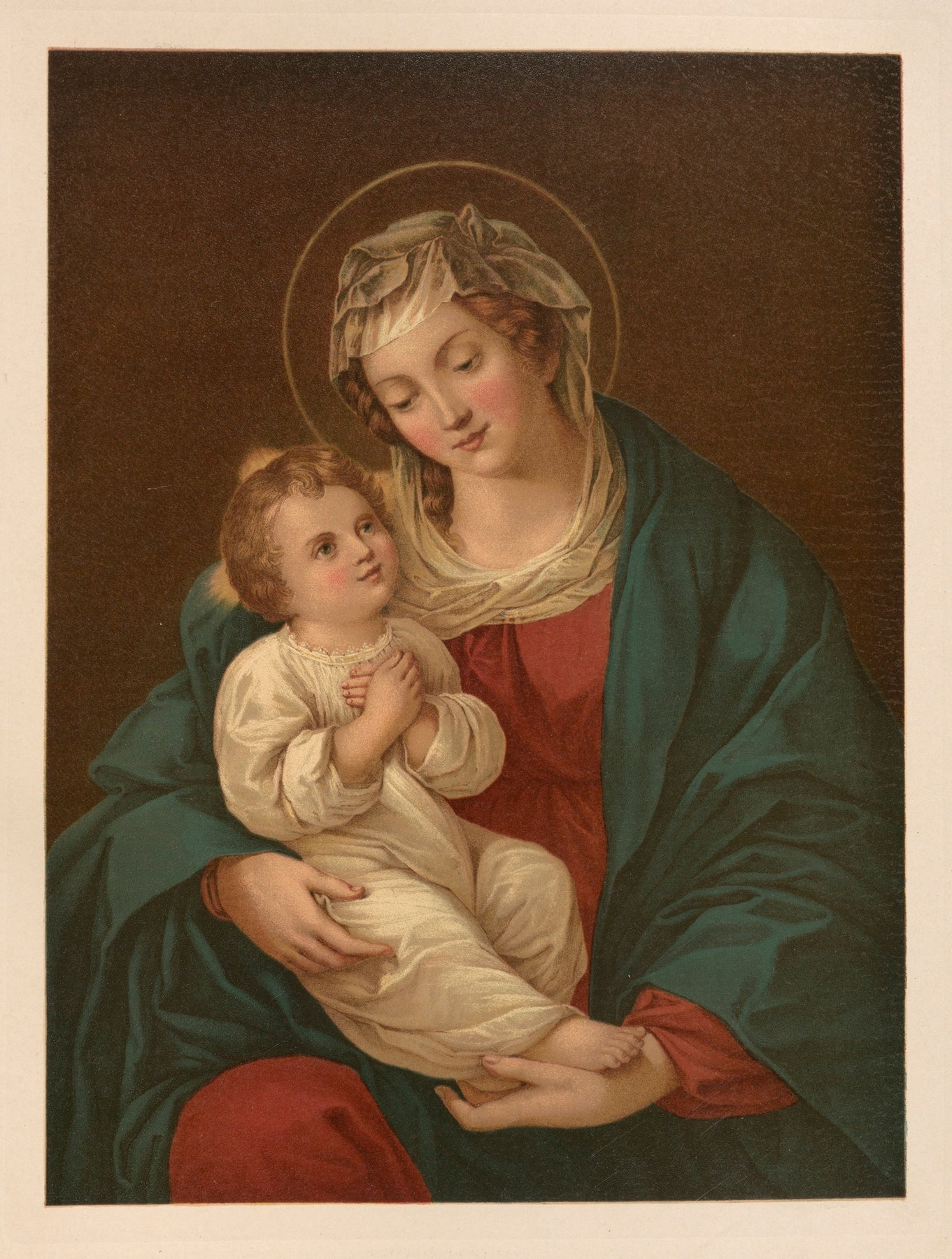 Mary with the Child Jesus Catholic artwork