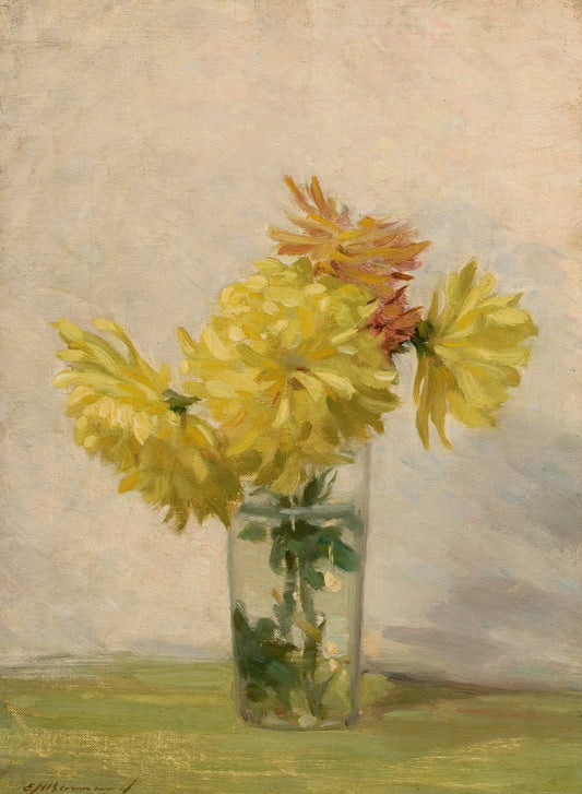 Still Life with Bouquet of Yellow Flowers fine artwork