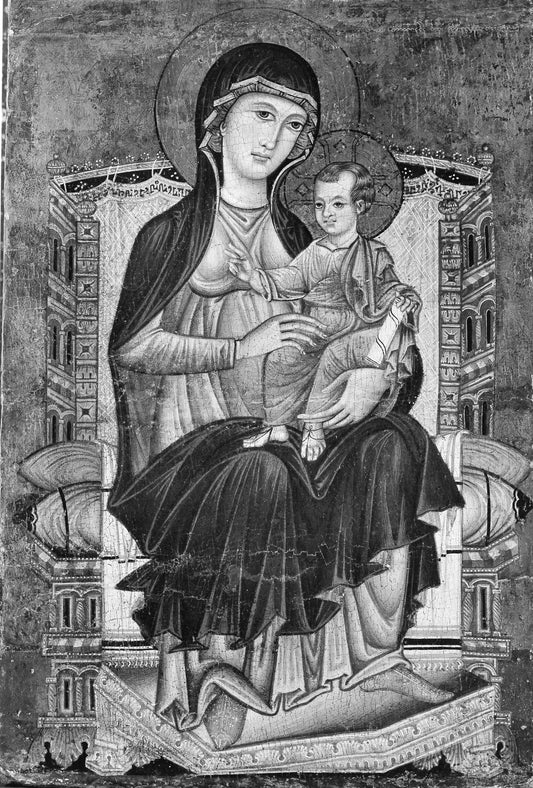 Madonna and Child Enthroned by Italian (Florentine) Painter