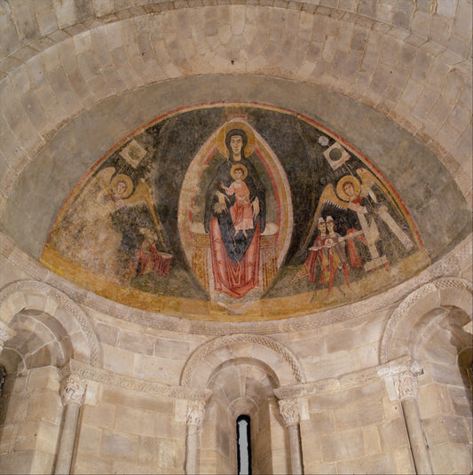 The Virgin and Child in Majesty and the Adoration of the Magi by Master of Pedret