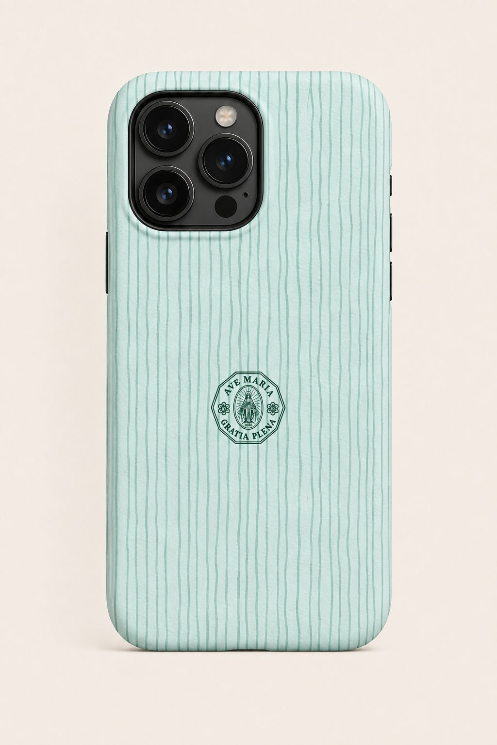 Aqua Mist Stripe Phone Case