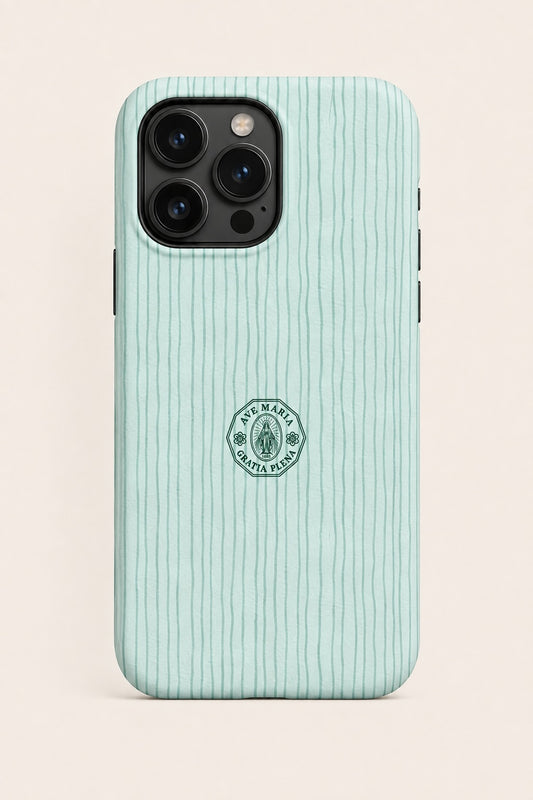 Aqua Mist Stripe Phone Case