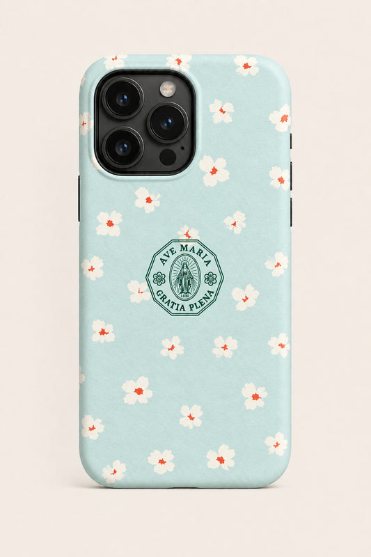 Aqua Primrose Phone Case