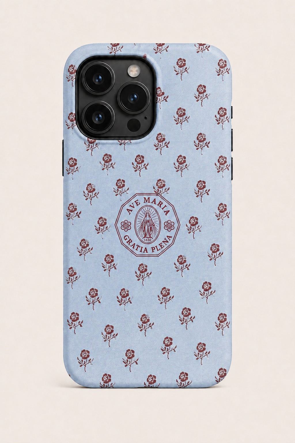 Blue Calico Rose Phone Case