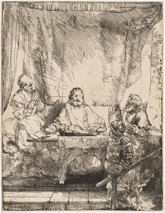 Christ at Emmaus: The Larger Plate