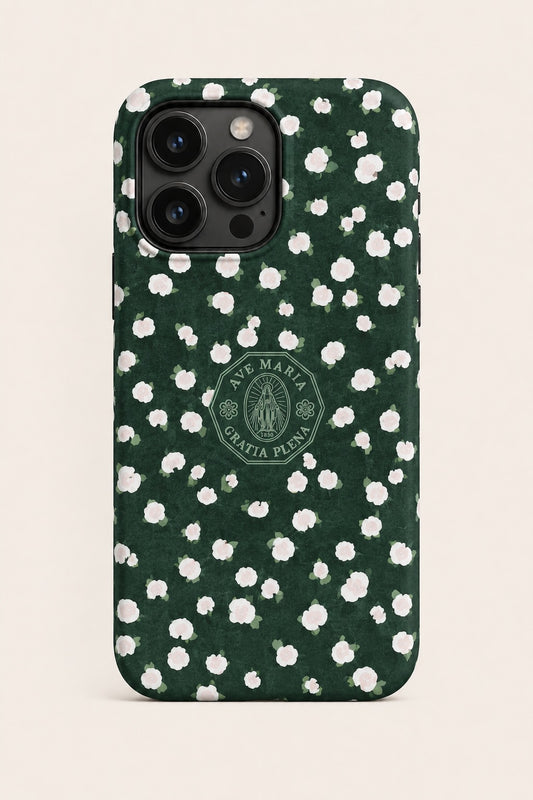 Moonlit Rosebuds Phone Case