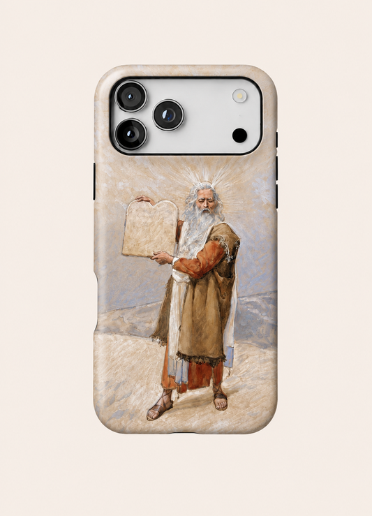 Moses and the Ten Commandments Phone Case