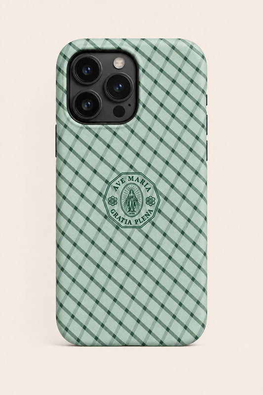 Sage Windowpane Phone Case