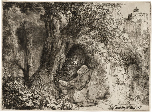 Saint Francis Beneath a Tree Praying