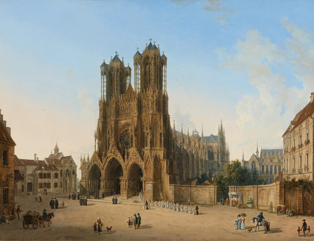 Southwest View of Reims Cathedral