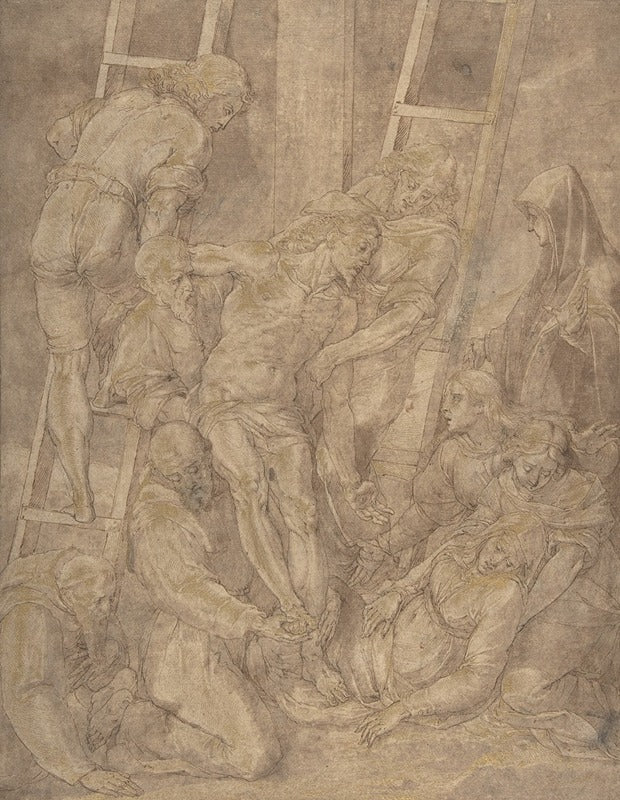 The Descent from the Cross with Saint Francis and Another Friar