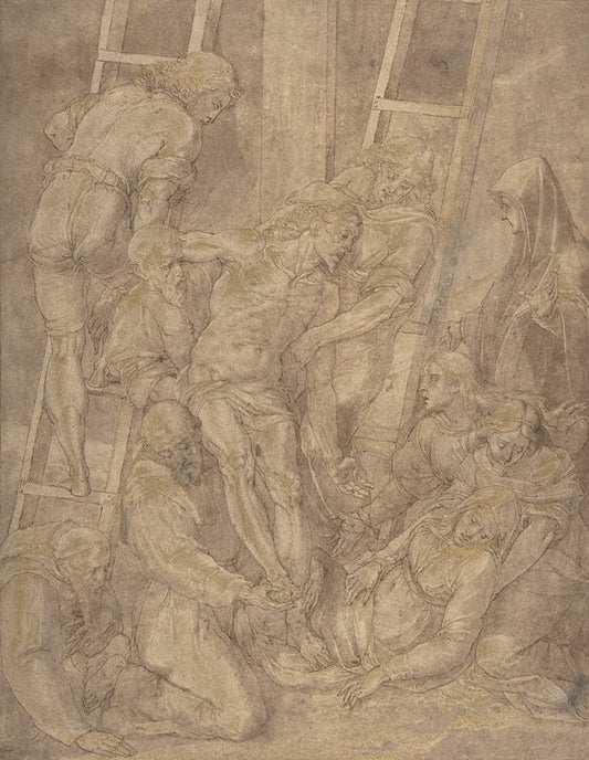 The Descent from the Cross with Saint Francis and Another Friar