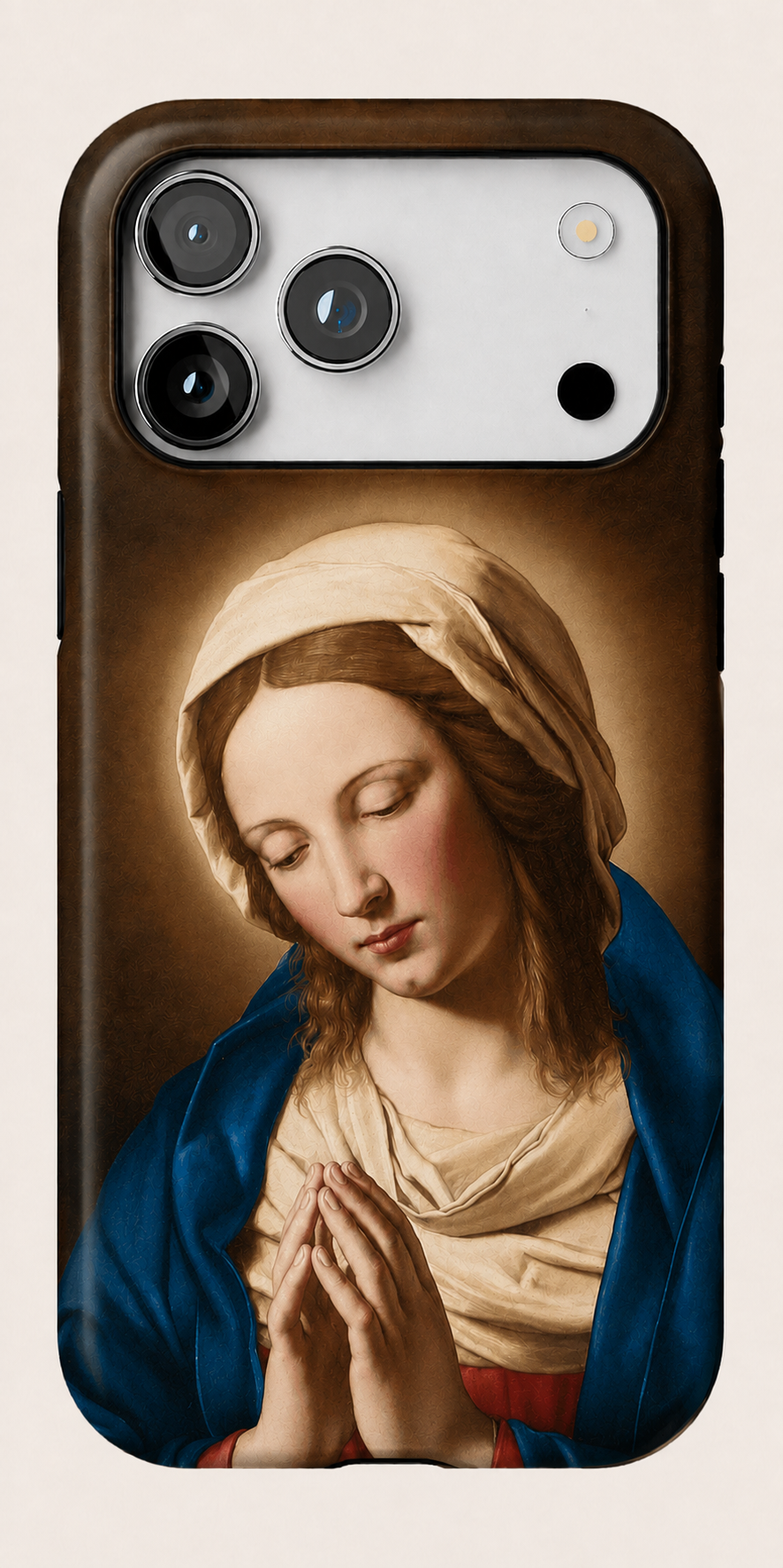 The Virgin in Prayer Phone Case