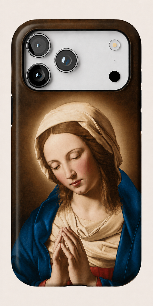 The Virgin in Prayer Phone Case