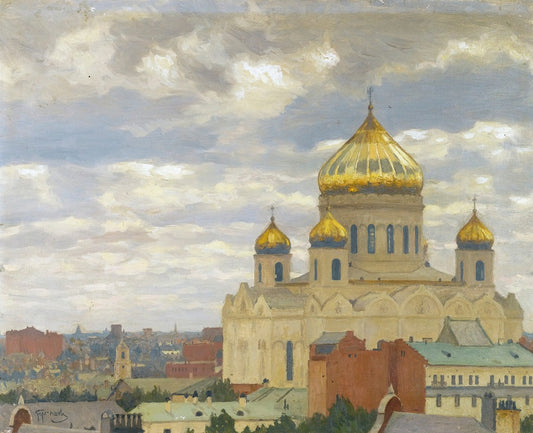 View of the Cathedral of Christ the Saviour, Moscow